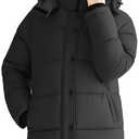 Orolay CHIIONE Winter Puffer Jacket Women's Mid-Length Relaxed Fit Warm Down Coat with Hood, Windproof Winter Parka L