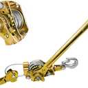 Come Along Winch Heavy Duty 2-Ton Capacity 6.56ft Come Along Cable Puller with 2 Hooks Dual-Gear Come Along Tool for Professional Lifting & Pulling (2T (1-Pack)