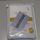 SUSYBAO Baby Blue Duvet Cover Queen 100% Cotton 3 Pcs Set 1 Classic Light Blue Duvet Cover with Zipper Ties 2 Pillow Shams Hotel Collection Sky Blue Bedding Set Soft Comfortable