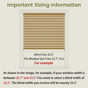 2" Cordless Solid Wood Blinds for Indoor Window,25.5" W x 60" H White