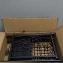 Mustorn Pots and Pans Organizer Under Cabinet, Expandable 2 Tier Under Sink Organizers Storage Adjustable Height Kitchen Pot and Pan Lid Holder Rack with 6 Dividers (4panels, 2baskets, 1 Pot rack, Black)