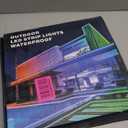 zoegi 500ft Outdoor LED Strip Lights Waterproof, Music Sync RGB IP68 Outside Led Light Strips Waterproof with App and Remote, Exterior Led Rope Lights for Deck, Balcony, Roof, Garden, Pool (500FT)