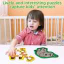 4 x 9 Packs Large Piece Jigsaw Puzzles for Toddlers 1-3,Kids Wild Animal Puzzle Ages 3-5,Baby Farm Dinosaur Puzzle,Preschool Educational Montessori Toys for 3 Year Old,Kindergarten Matching Puzzle