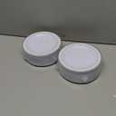 bUCLA 100Pieces Gold Plastic Plates - 6.25inch White with Gold Rim Disposable Salad/Dessert/Appetizer/Small Cake Plates Premium Hard - Ideal for Wedding, Party