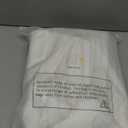 jinchan White Curtains Linen Textured Casual Weave Curtain for Living Room Grommet Top Light Filtering Window Drapes Panels for Bedroom 96 Inches Long 2 Panels Curtains