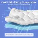 OhGeni Cooling 4 lnch Queen Size Dual Layer Mattress Topper, 2 Inch Gel Memory Foam, 2 Inch Soft Pillow Top Pad, Guest Bedroom Essentials Mattresses Cover, Extra Comfortable Sleep and Back Pain Relief