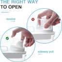 3 Pack Laundry Detergent Dispenser, 98oz Detergent Dispenser, Refluxable Laundry Detergent Container, Plastic Liquid Laundry Detergent Dispenser for Laundry Room Organization with 6 Labels