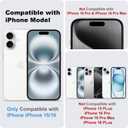 Compatible with iPhone 15/16 Screen Protector with Auto-Alignment Install Kit [Full Edge Coverage] Shatterproof Tempered Glass Screen Protector for iPhone 15/16 6.1" [2 Pack]