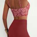 Herseas Women's Full Coverage Bathing Suit Tummy Control Tankini Swimsuits Fashion Boho Swimwear Athletic High Rise Bikini Sets Retro Swim Shorts Dusty Pink X-Large