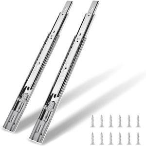 10 Pairs 16 inch Soft Close Drawer Slides Full Extension Heavy Duty Drawer Slides Ball Bearing Slides Rails for Dresser File Cabinet 100 LB Load Capacity
