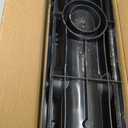 Natotela 39.4x6.1x5.5in A15 Deep Profile HDPE Trench Drain System, 1 Pack, Black with HDPE Grate