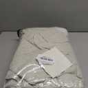 PrinceDeco Natural Linen Curtains 100% Blackout Linen Curtains for Bedroom Full Blackout Curtains 84 Inches Long Living Room Thermal Insulated Light Blocking Curtain Drapes White Backing, 2 Panels