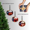 Christmas in July Lariat Skull Hat Ornaments – Mini Tree Decorations – Set of 3