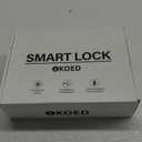 Fingerprint Door Lock with Smart APP, Fingerprint Door Knob, Biometric Door Knob Keyless Entry Door Lock with Tuya for Home/Bedroom/Office/Apartment/Airbnb (Silver)