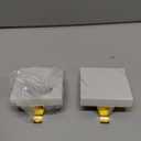 DOYOLLA Christmas Stocking Holders Set of 4, Marble Stocking Holders for Mantle Fireplace Hanger Hooks Holiday Mantel Garland Clips Metal Grips (White)