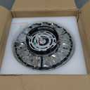 VONLUCE Crystal Light Fixture, Small Chandelier Light Fixture Modern Ceiling Light Fixture for Hallway, Black Semi Flush Mount Ceiling Light for Kitchen Bedroom Living Room Entryway (9.3inch)