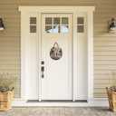 Welcome Sign for Front Door Wreath Decorations for All Seasons Front Porch Decor Hanging Gift for Farmhuose Home Outdoor Indoor(Welcome)