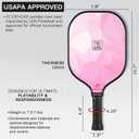 YC DGYCASI Pickleball Paddles Set of 2, 2026 USAPA Approved Pickleball Set, Fiberglass Lightweight Pickle Ball Rackets 2 Pack, 2 Outdoor Pickleball, 2 Indoor Pickleball Balls, 1 Pickleball Bag