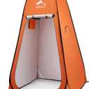 Oileus Pop Up Privacy Tent - Portable Shower Tent, Beach Changing Room, Camp Toilet, Instant Privacy Shelter - Camping, Beach, Hiking, Fishing (Orange)