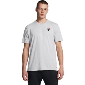 Under Armour Men's Project Rock One Sleighin Gains Short Sleeve T Shirt (XL, Gray)