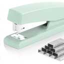 Deli Stapler, Desktop Staplers with 640 Staples, Office Stapler, 25 Sheet Capacity, Green