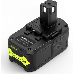 1 Pack RB18L50 18V 6000mAh Lithium Battery Compatible with Ryobi 18V BPL-1815 BPL-1820G BPL1820 BPL18151 P102 P103 P104 P105 P107 P109 P122 Cordless Power Tools