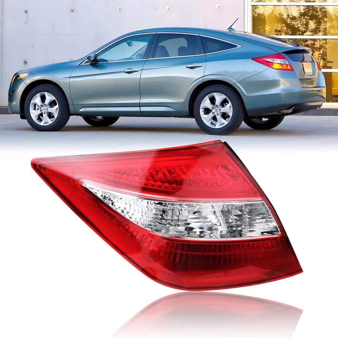 Tail Lights Compatible with Honda Crosstour 2010 2011 2012, Left Brake Turn Signal Taillight, Driver Side Taillamp Replacement