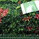 Grass Wall Panels 12 Pack 20"x20", Artificial Hedge Greenery Wall Backdrop, Plant Wall, UV Protected Privacy Fence Screen, Green Wall Decor for Outdoor Indoor Wedding Dcor (Red Maple)