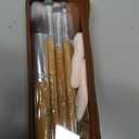 BS-MALL Makeup Brush Set 11Pcs Bamboo Synthetic Kabuki Brush Set Foundation Powder Blending Concealer Eye shadows Blush Cosmetics Brushes with Travel Organizer Bag & Makeup Sponge (Bamboo 11)