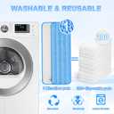 8 Pack Reusable Mop Pads for Swiffer PowerMop, Power Mop Pads 15'' Microfiber Refills for Hardwood Floor Cleaning, Machine Washable Dry Wet Use for All Floor Types