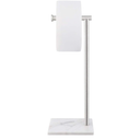 KES Natural Marble Toilet Paper Holder Stand Bathroom Tissue Roll Holder Freestanding SUS304 Stainless Steel Brushed Finish, BPH285S1-2 