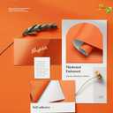 Dimoon 118''x17.7'' Orange Peel and Stick Wallpaper Contact Paper Modern Self Adhesive Wall Paper Removable Renter Friendly Textured Solid Color Shelf Vinyl Roll (118''x17.7'',Tropical Orange)