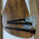 WLIVE Oval Coffee Tables, Modern Coffee Table for Living Room, Coffe Table for Small Space Home Office, Easy Assembly, 33.5" W x 18.9" D x 18.7" H, Espresso