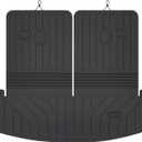 Mixsuper Cargo Liner for Hyundai Santa FE 2024-2026, Trunk Mat with Backrest Mat TPE All Weather Rear Cargo Mat Back Seat Protector Non-Slip Waterproof Accessories