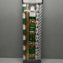 LaRibbons Christmas Wrapping Paper Set, Classic Santa & Stripe Design with Gift Bow & Ribbons & Tags, Perfect for Holiday, Party, Xmas Celebration,30 Inch X 10 Feet (4Rolls, 100 sq.ft.ttl.)
