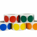 Primary Color Code Labels Pack 1″ Round, Pack of 7