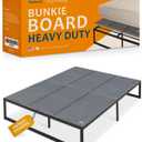 Meliusly Heavy Duty 10mm Bunkie Board Queen Size (60x80'') Patent Pending Low Profile Bed Board Design - Breathable, Noise Minimizing, Moisture Resistant Bunkieboards, Low Profile Bed Support
