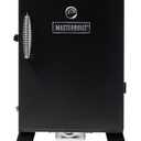 Masterbuilt 30-inch Electric Vertical BBQ Smoker with Analog Temperature Control, Chrome Smoking Racks and 535 Cooking Square Inches in Black, Model MB20070210