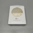 lulumoon Baby Muslin Bassinet Sheets: Cotton Bassinet Sheets Neutral for Boys and Girls - Fitted for Oval Rectangle or Hourglass (White & Yellow)