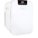 Cooluli 20 Liter Mini Fridge with Temperature Control - White Thermoelectric Cooler and Warmer for Bedroom, Office, Car, Dorm