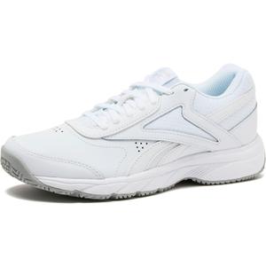 Reebok Work N Cushion Non Slip Work Shoes for Men, Black or White Safety Sneakers (10, Cold Grey/White)