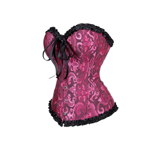Hengzhifeng Plus Size Women Embroidered Boned Corsets Bustiers Top