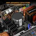 darkFlash PMT Fully Modular Power Supply ATX 3.1& PCIe 5.1 Ready, 2 x 12VHPWR Cable Included, 100% Japanese 105C Capacitors, 80 Plus Gold Gaming PSU (80+ Gold (ATX 3.1) WT, 850 Watts)