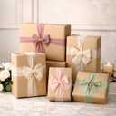 DORIS HOME Nude Pink Chiffon Ribbon for Flower Bouquet, 1.5" x21Yd Fabric Ribbon for Gift Wrapping, Handmade Frayed Ribbon for Wedding Christmas Decorations