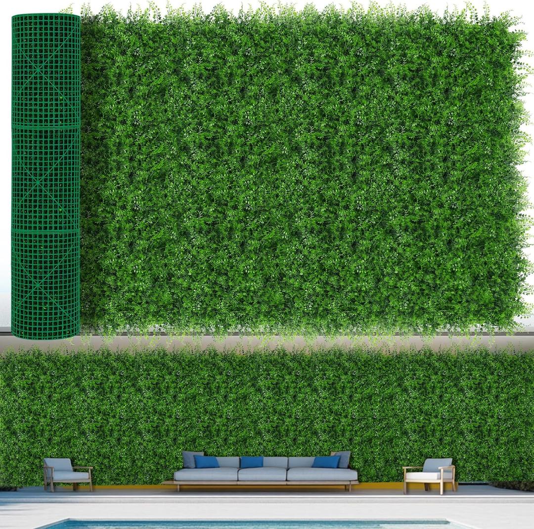 Artificial Grass Wall Panels,60"x120" (50 SQFT) Boxwood Roll