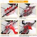 Bike Chain Cleaner Tool Kit Transparent Bicycle Chain Cleaning Machine with Built-in Brushes, Quick Deep Clean Chain Washer for Mountain & Road Bikes