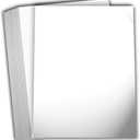 Hamilco White Glossy Cardstock Paper 8 1/2 x 11" 80 lb Cover Card Stock 50 Pack