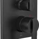 DELTA FAUCET T24867-BL Angular Modern Monitor 14 Series Valve 3-Setting Integrated Shower Trim with Diverter, Matte Black