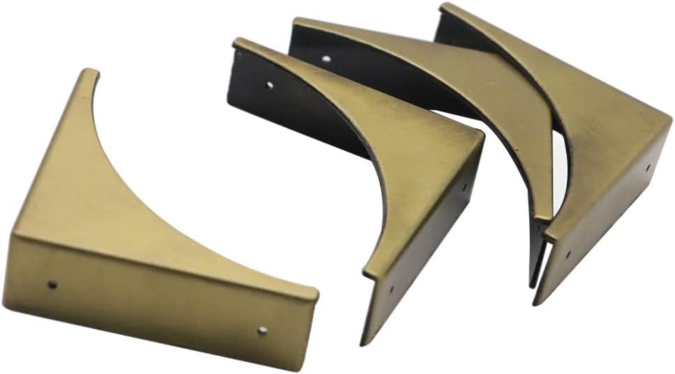 Metal Corner Guards for Furniture, Haowei 4 Pcs Decorative Safety Angle Guard Edge Cover for Furniture - Multifunctional Hardware Accessories