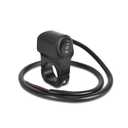 Wai Danie 22mm 7/8in Aluminum Alloy Motorcycle Handlebar Headlight Switch Three-Position Waterproof Switch 12V Fog Spotlight Retro Switch for Motorcycle Bike ATV UTV Scooters (Black(1Pcs))
